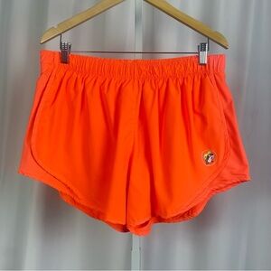 Buc-ees 2X XXL Vibrant Neon Orange Women's Athletic Shorts Running Active